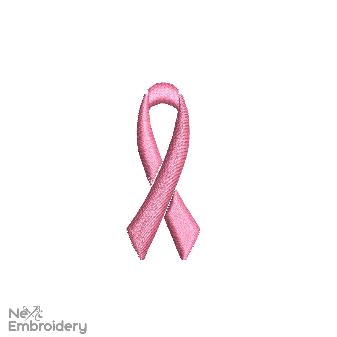 Pink Ribbon Embroidery Design