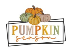 Pumpkin Season Embroidery Design